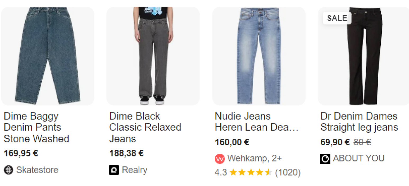 shopping on Google