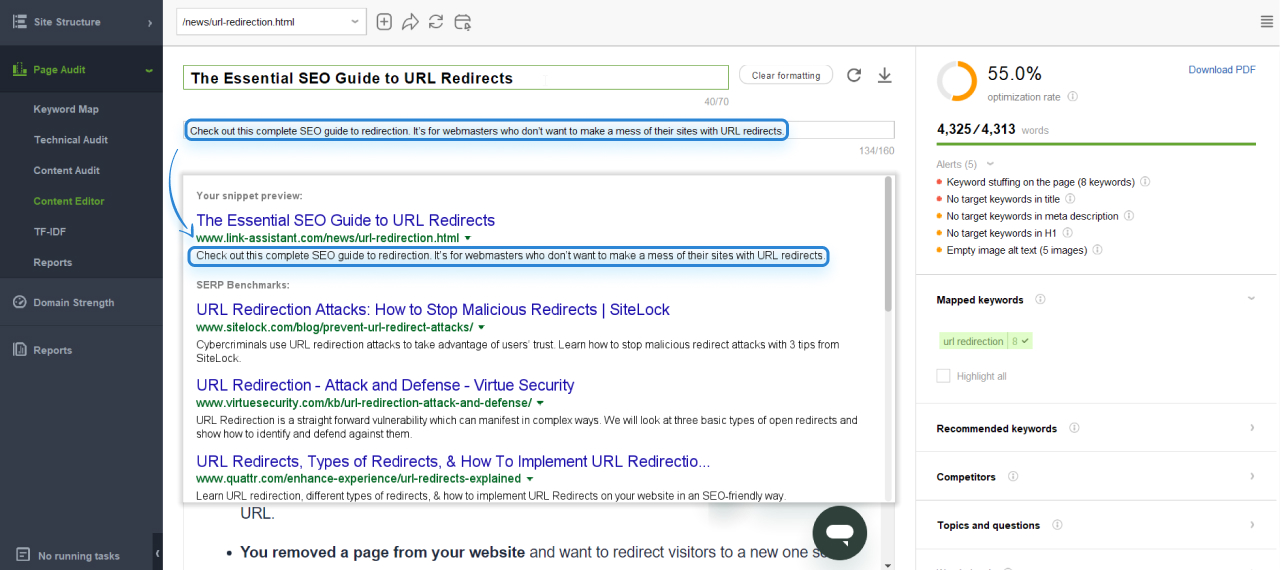 Check meta description size