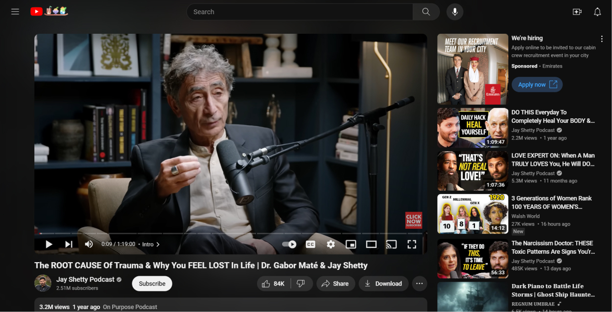 YouTube podcast