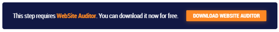 WebSite Auditor's banner