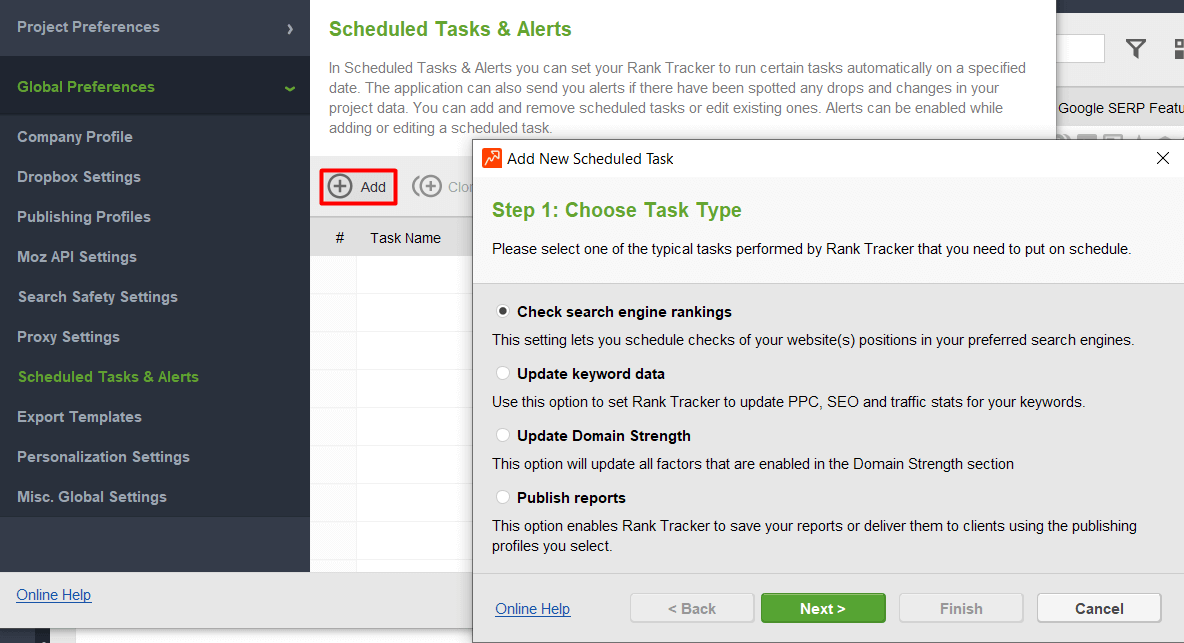 add new task
