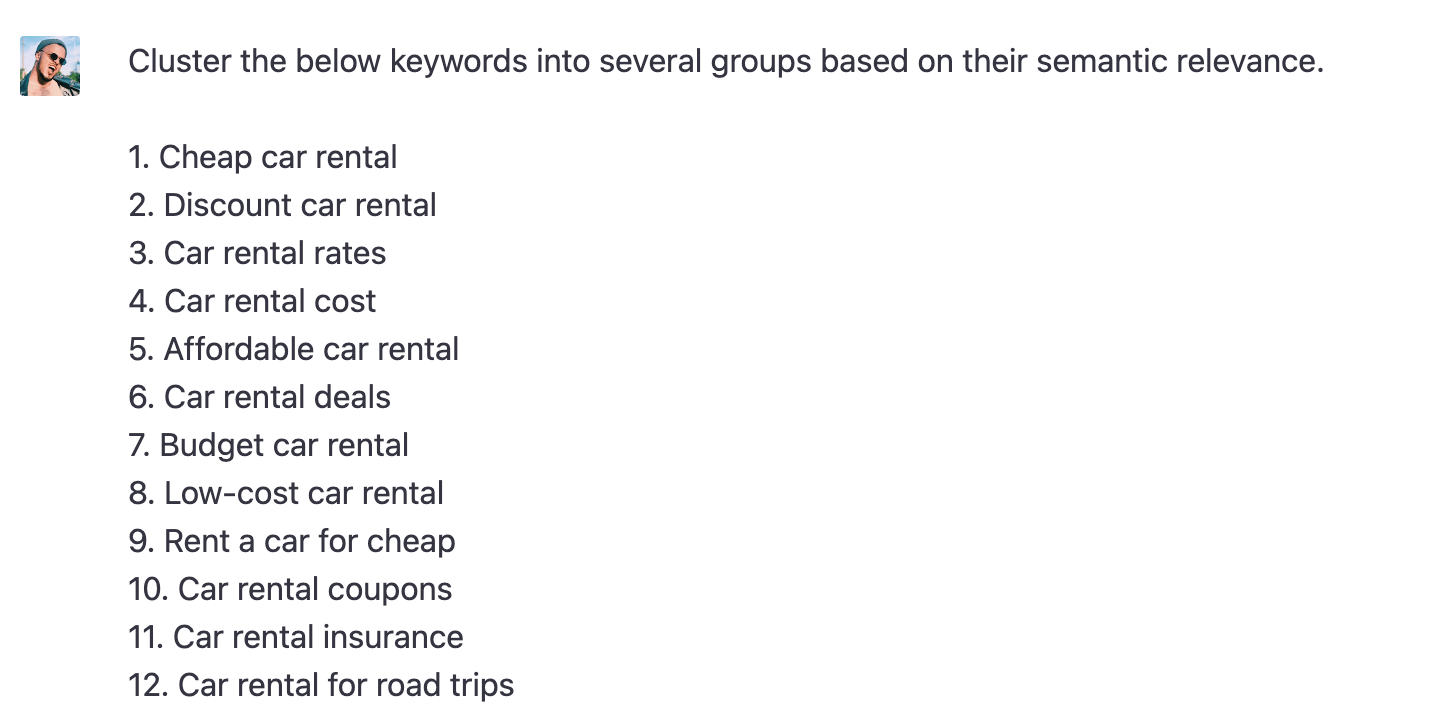 ChatGPT performs topic clustering