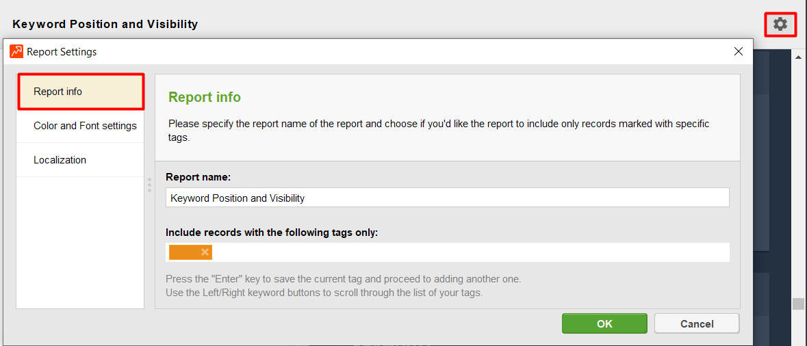 rename the report