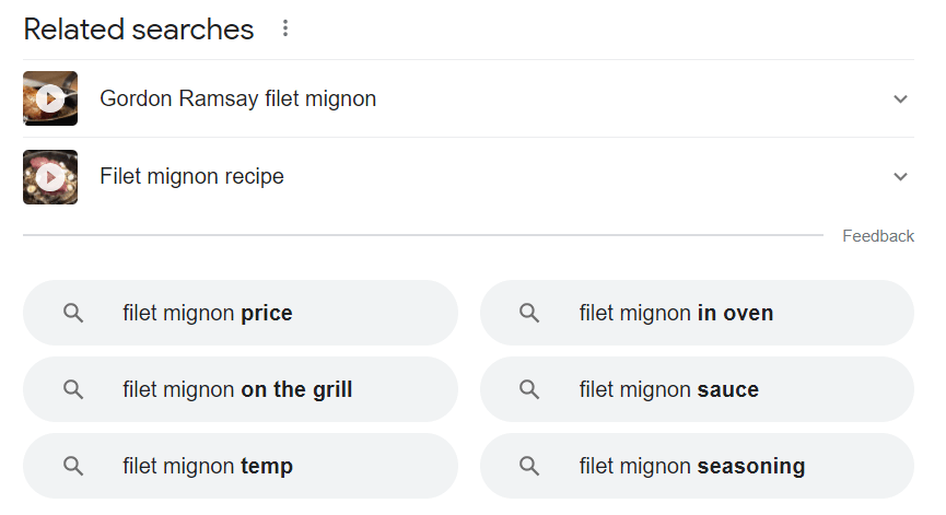 google related searches