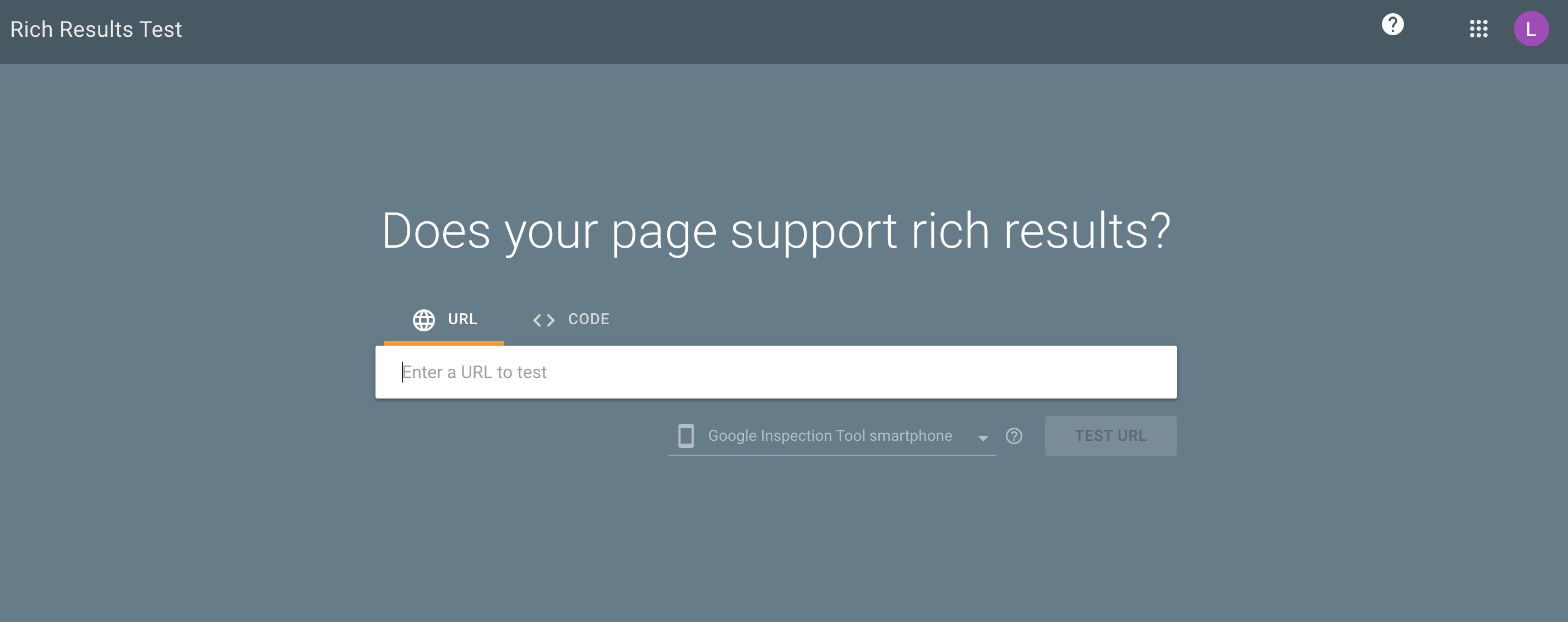 Rich Results Test tool