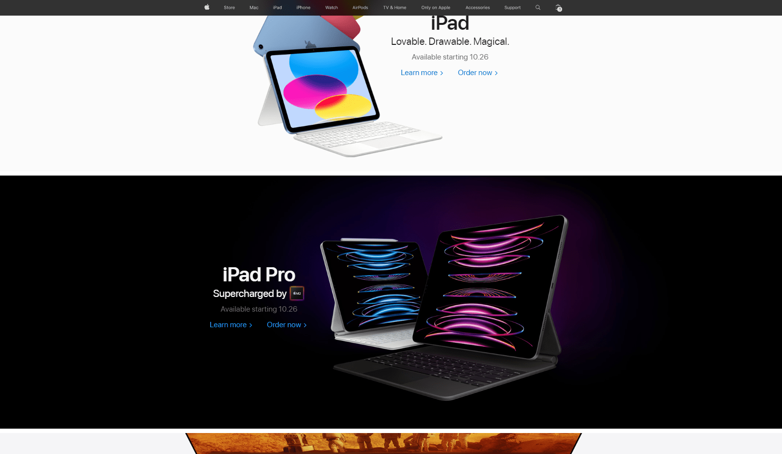 apple homepage 2022