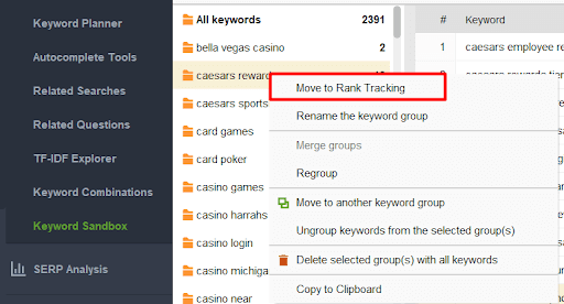user agent settings in SEO PowerSuite