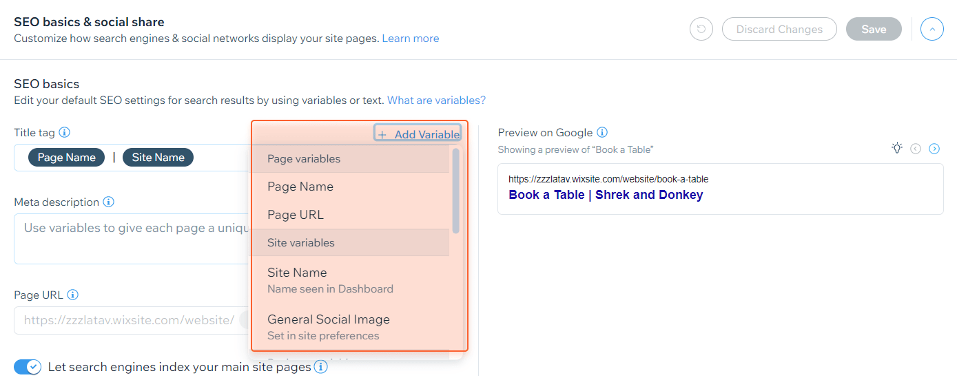 TF-IDF explorer in WebSite Auditor