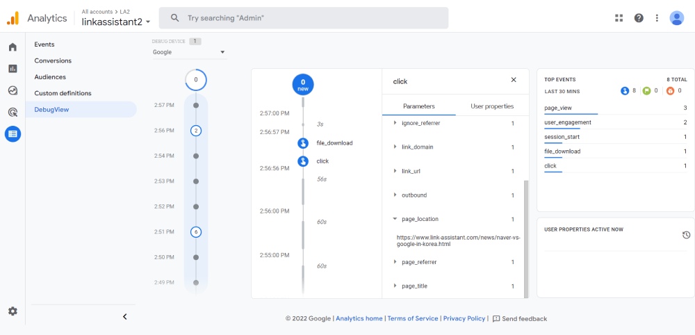 With the Debug View in GA4, you can easily test all your implementations