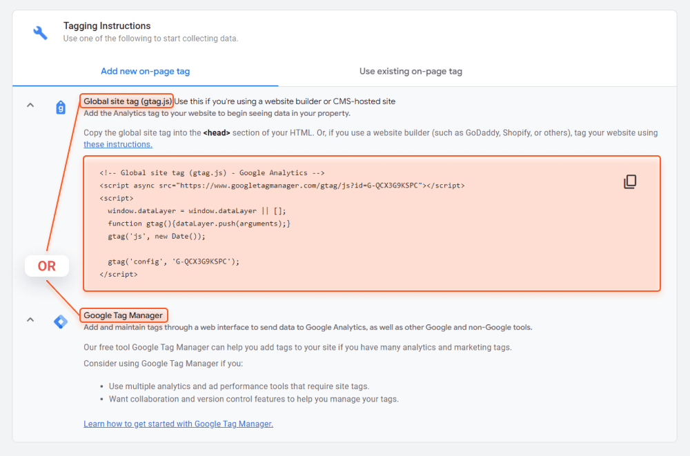 You can implement your tracking codes with gtag.js or via Google Tag Manager