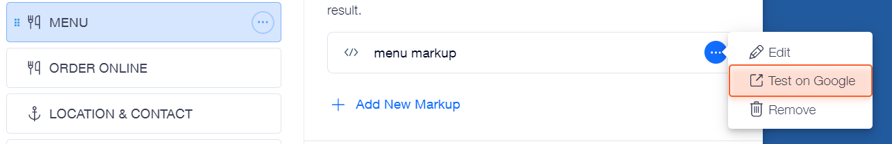 test schema on google