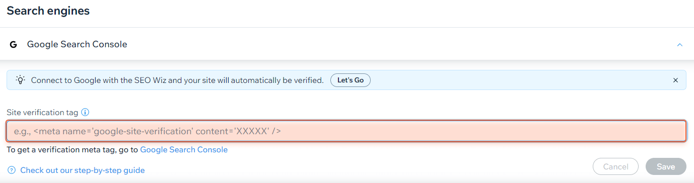 add verification tag