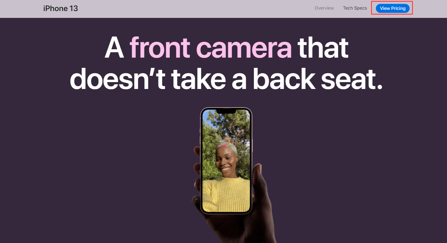 iphone 13 product page