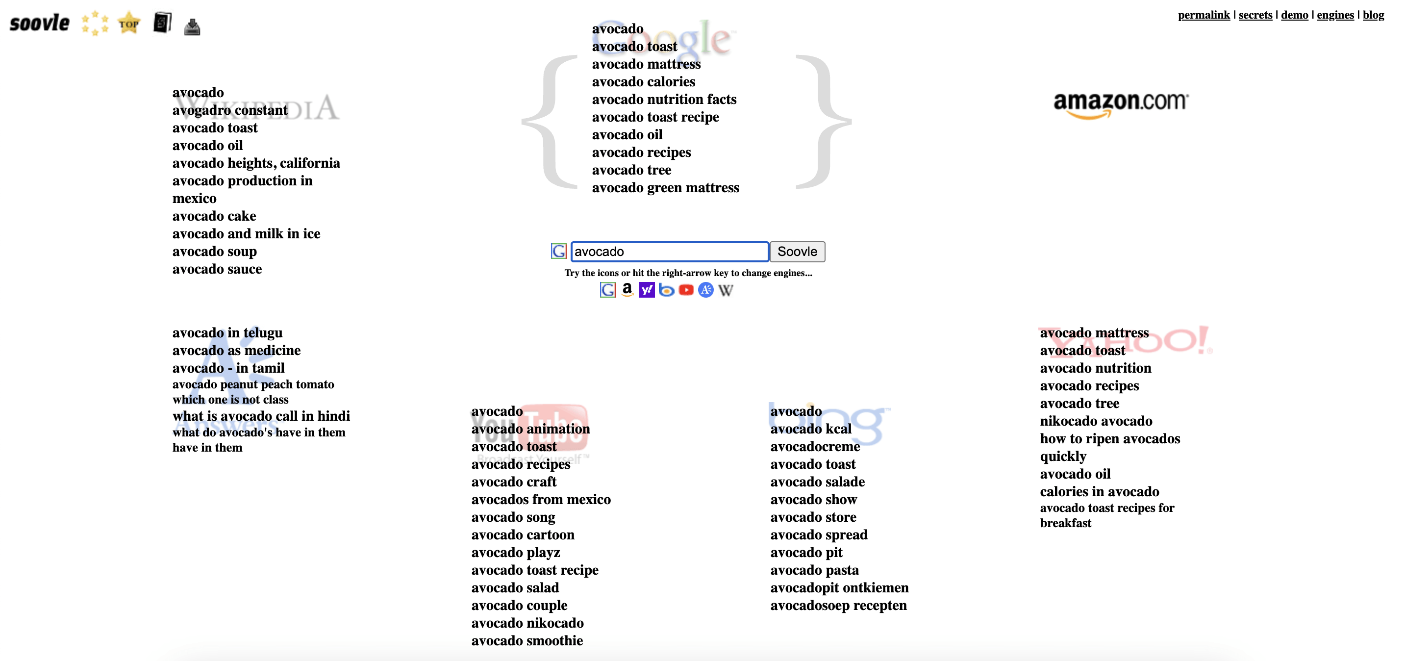 Soovle tool