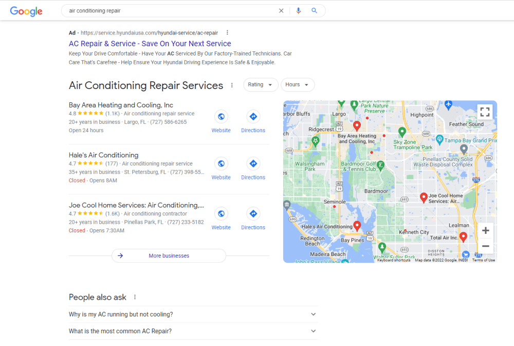 Google Local 3-pack