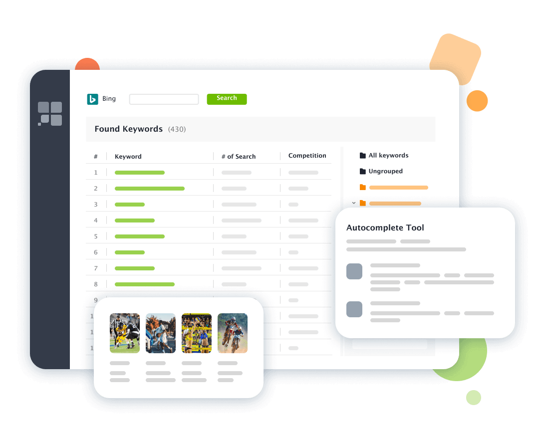 Keyword grouping tool for SEO in Rank Tracker