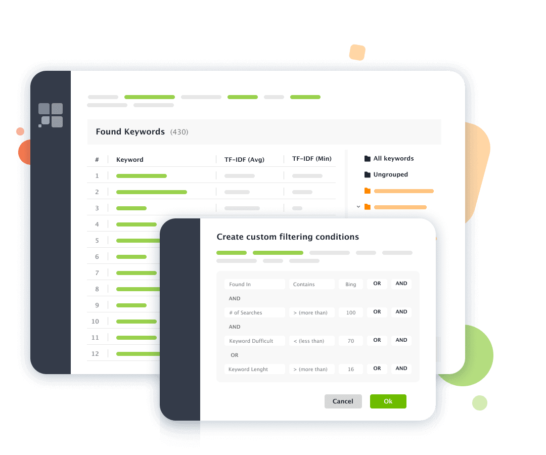 Get advice on keyword density from TF-IDF analysis