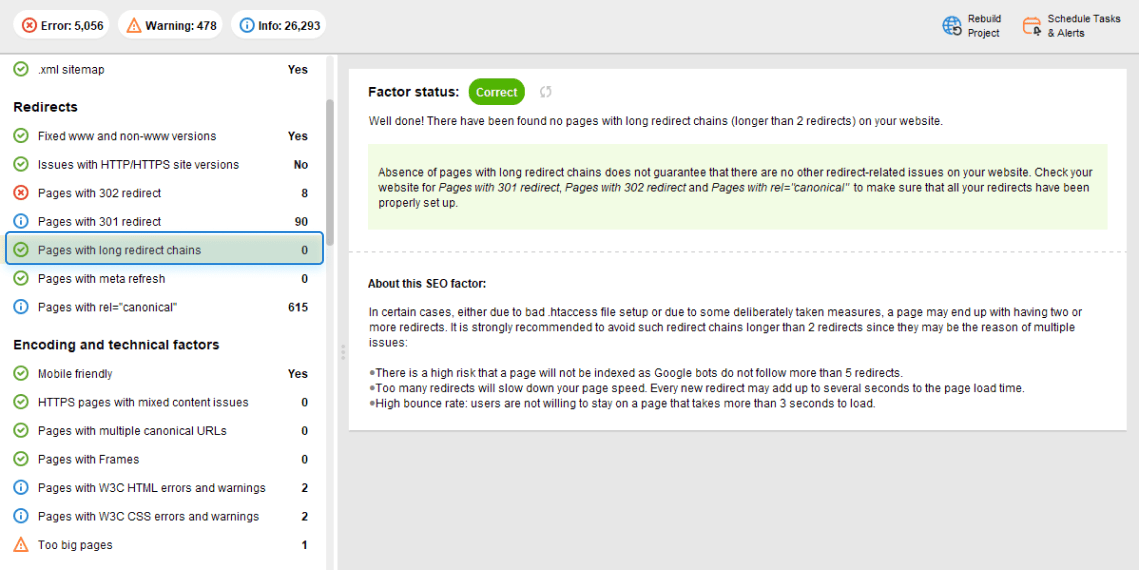 spotting redirect chains