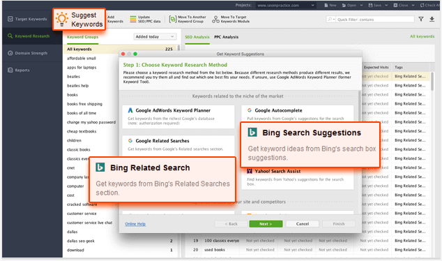 Use filters to sort out long-tail keywords by length