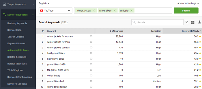 Select pages to include in the sitemap