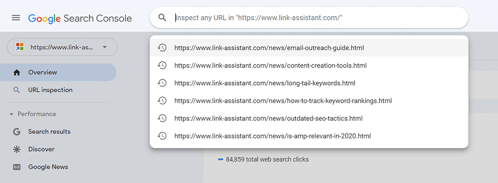 Mit dem URL-Inspektionstool können Sie das Crawling und die Indexierung jeder einzelnen Seite untersuchen